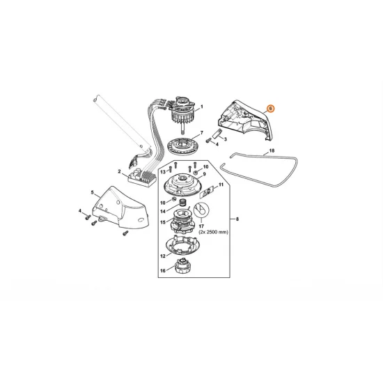 STIHL  Obudowa silnika - strona lewa 4852 602 1203